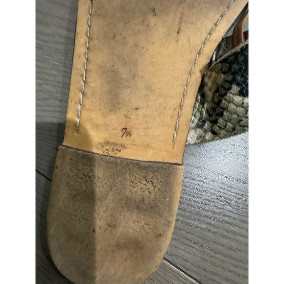 Sam Edelman Snake Print Flip Flops Size 7.5 - Picture 4 of 6